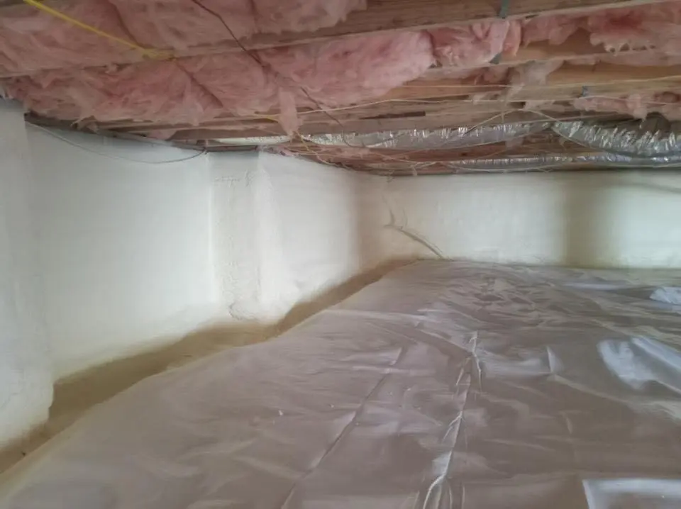 Crawl space encapsulation with closed-cell spray foam for Roof Maintenance in Franklin
